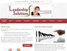 Tablet Screenshot of leadershipsolutions.co.za